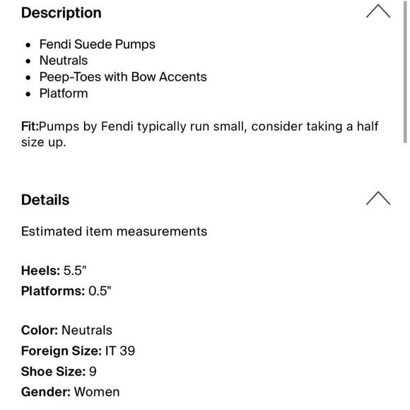 Fendi Authentic Solid Tan Genuine Suede Peep Toe Bow Heels Pumps 9 - Picture 6 of 9